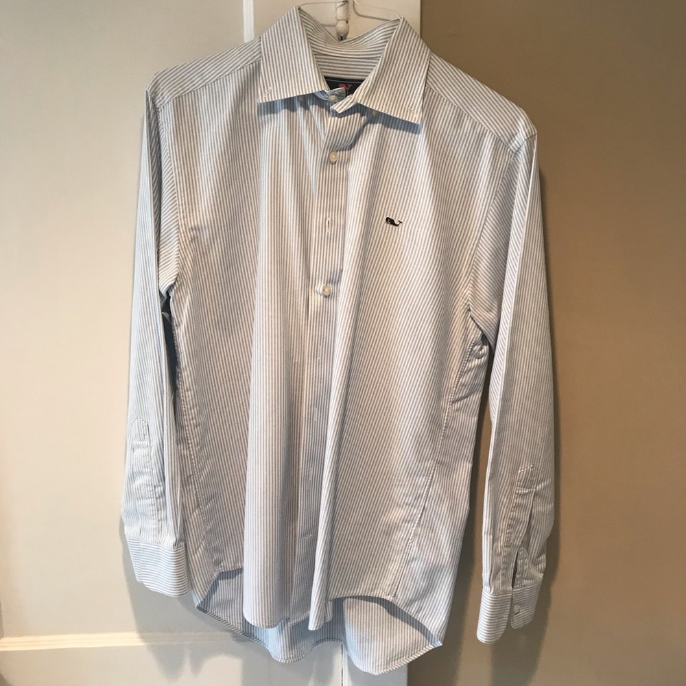 Vineyard Vines blue striped button down size S